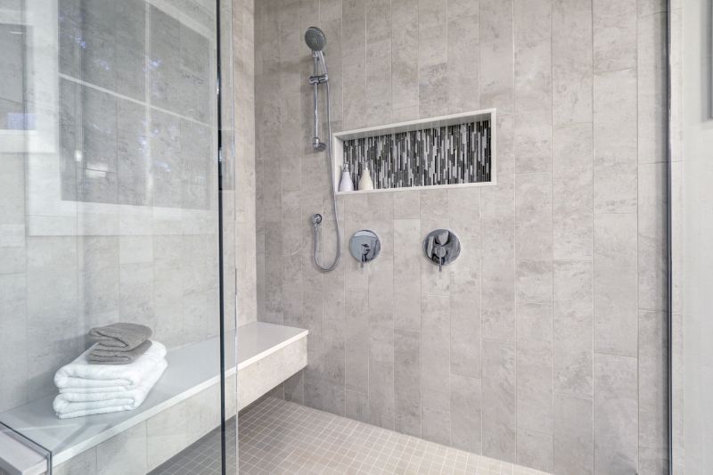 Contemporary Shower with Niche Storage